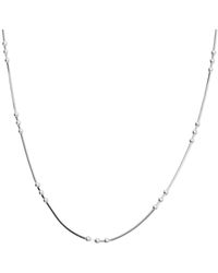 Spero London - Three Bead Sterling Chain Satellite Necklace - Lyst