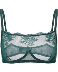 Amour D'agnette - Kim High-Neck Sheer Lace Underwire Bra - Lyst
