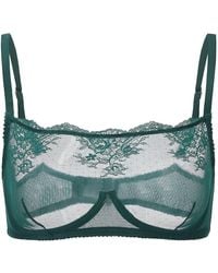 Amour D'agnette - Kim High-Neck Sheer Lace Underwire Bra - Lyst
