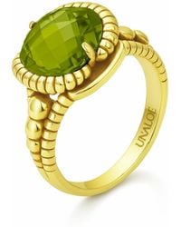 Unaloe - Handcrafted Sterling- Plated Ring With Zircon – Made - Lyst
