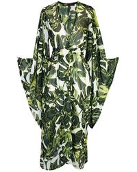 Jennafer Grace - Mallorca Palms Blanc Kimono - Lyst