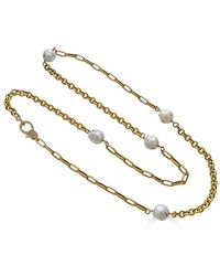 Loni Paul Jewelry - Baroque Pearl Mixed Chain Necklace - Lyst