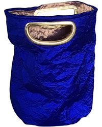 Romer Millinery - Morphy Moldable Clutch Bag Cobalt Silk - Lyst