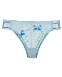 Empress Mimi - Madame X Lace Brief With Butterfly Detail - Lyst