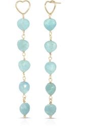 Heather Hawkins Jewelry - Crazy On You Linear Heart Drop Earrings - Lyst