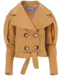 Lita Couture - Statement Jacket With Oversized Lapels - Lyst