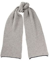 Kinalba - Gents Light Chunky Ribbed Cashmere Scarf - Lyst