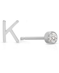 Maya Brenner - Monogram Earring Set 14K - Lyst