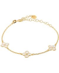 LÁTELITA London - Flower Clover Triple Bracelet - Lyst