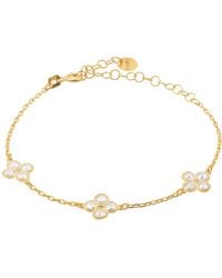 LÁTELITA London - Flower Clover Triple Bracelet - Lyst