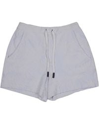 lords of harlech - Tess Drawstring Terry Toweling Short - Lyst