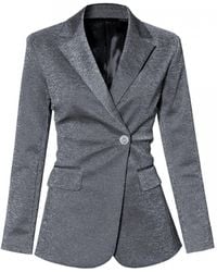 AGGI by HALEWSKI - Rachel Flash Hourglass Shaped Sparkling Blazer - Lyst