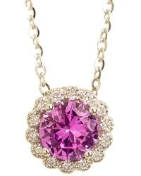 Juvetti - Solen Necklace Set With Sapphire & Diamond - Lyst