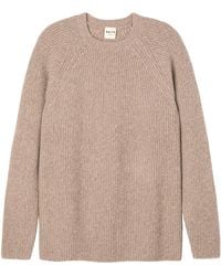 Salts - Neutrals Fishermens Rib Crew Neck Sweater - Lyst