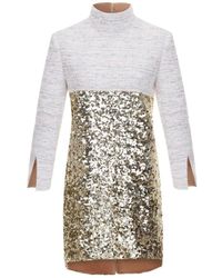 RUE AGTHONIS - Littoral Golden Dress - Lyst