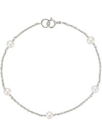 Lily & Roo - Five Pearl Bracelet - Lyst