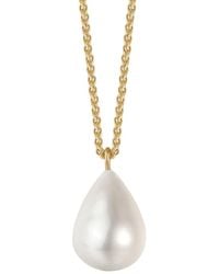 Katy Faye - Brigette Pearl Necklace - Lyst