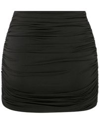 NAZLI CEREN - Micha Jersey Asymmetric Mini Skirt - Lyst