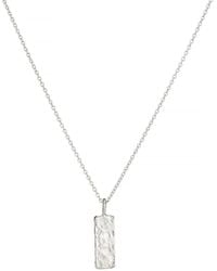 Posh Totty Designs - Silver Tag Necklace - Lyst