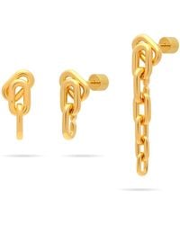 Meulien - Long Or Short Convertible Link Chain Dangle Earrings - Lyst