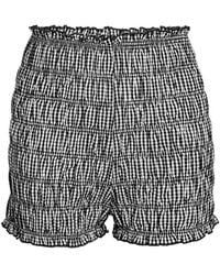 Amy Lynn - Danica Cotton Gingham Shirred Shorts - Lyst