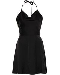 Altera London - Backless Satin Slip Mini Dress - Lyst