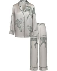 Piola - Long Mulberry Silk Pyjama Set - Lyst