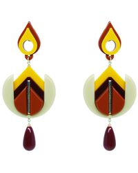 Gissa Bicalho - Handmade Earring Iolanda Kahki - Lyst