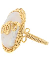 Ebru Jewelry - Cleopatra Pearl & Spiral Ring - Lyst