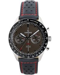 Lonard Watches - Lap One Coffee Limited Edition Leather Strap Column Wheel Chronograph Manual Winding - Lyst