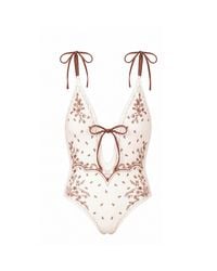 Jessie Zhao New York - Ivory Safari Reversible One Piece Swimsuit - Lyst
