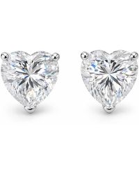 Pearl Code - Angel Heart Studs — Fine Jewelry Moissanite, Gift Ready - Lyst