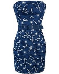 Solgo Atelier - Erie Strapless Corset Mini Dress - Lyst