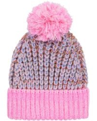 Cara & The Sky - Lolly Hat Twist Bobble Beanie - Lyst