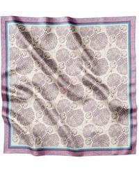 Lamberty Munich - Sea-Shells Classic Silk Scarf - Lyst