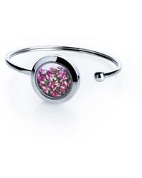 My Little Nature - Bohemian Cuff Bracelet With Natural Scottish Heather Flowers – Floral Jewelry Collection - Lyst