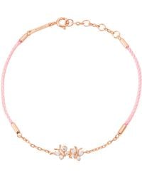 BLOOMTINE | Earth Angel HQ - Enchanting Flutterfly Vermeil Butterfly Silk Cord Thread Bracelet - Lyst