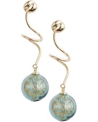 Paisie - Swirl Sphere Earrings - Lyst