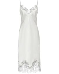Avenue 8 - Silk Lace Detailed Midi Cami Dress - Lyst