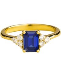 Juvetti - Chateau Ring Sapphire & Diamonds - Lyst