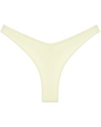 Montce - Buttercream Rib Binded Thong Bikini Bottom - Lyst