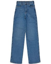 Dr. Denim - Moxy High Straight- Cape Sky Worn Hem - Lyst