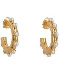 Bounkit - Nicky Hoops Pearls - Lyst