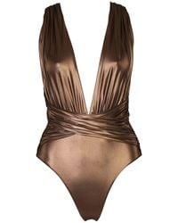 Room 24 - Rachel One Piece Metallic Bronze - Lyst
