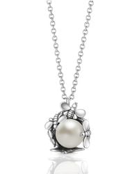 Unaloe - Sterling Queen Necklace With Natural Pearl – Elegant Classic Jewelry For - Lyst