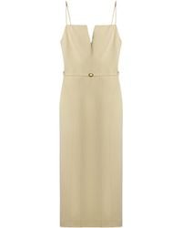 Nocturne - Strappy Belted Midi Dress - Lyst