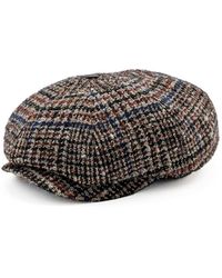 DORIA 1905 - Prince-Of-Wales Tweed Woven Cap - Lyst