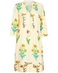 NoLoGo-chic - Botanical Tassel Kurta Cotton Lemon Popcorn - Lyst