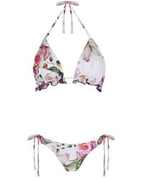 Nur Karaata - Triangle Bianca Bikini Set - Lyst