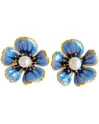 The Pink Reef - Hand-Painted Small Floral - Lyst